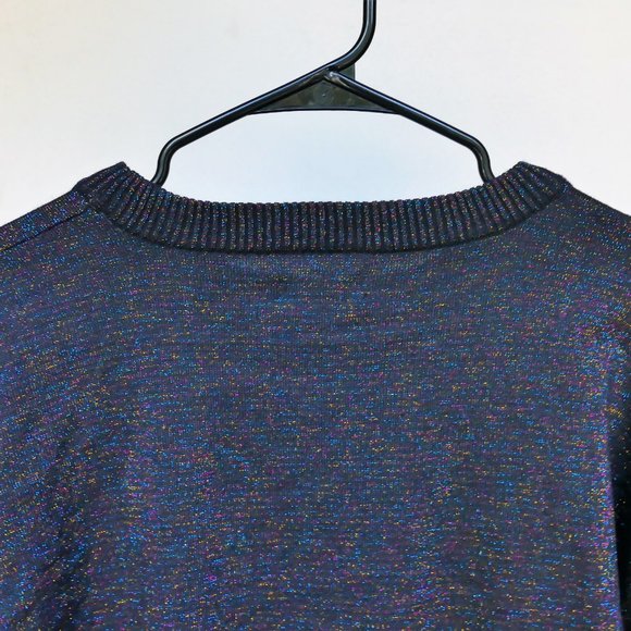 NWT Nine West Multi Sparkle Metallic Sweater - Picture 6 of 9
